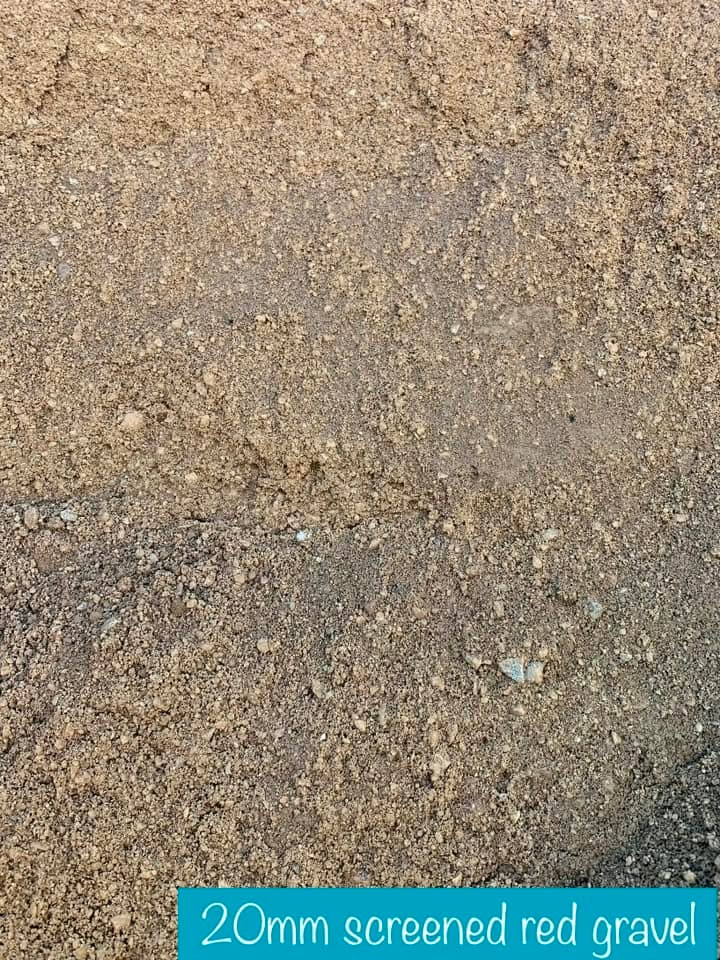 20mm Screened Red Gravel